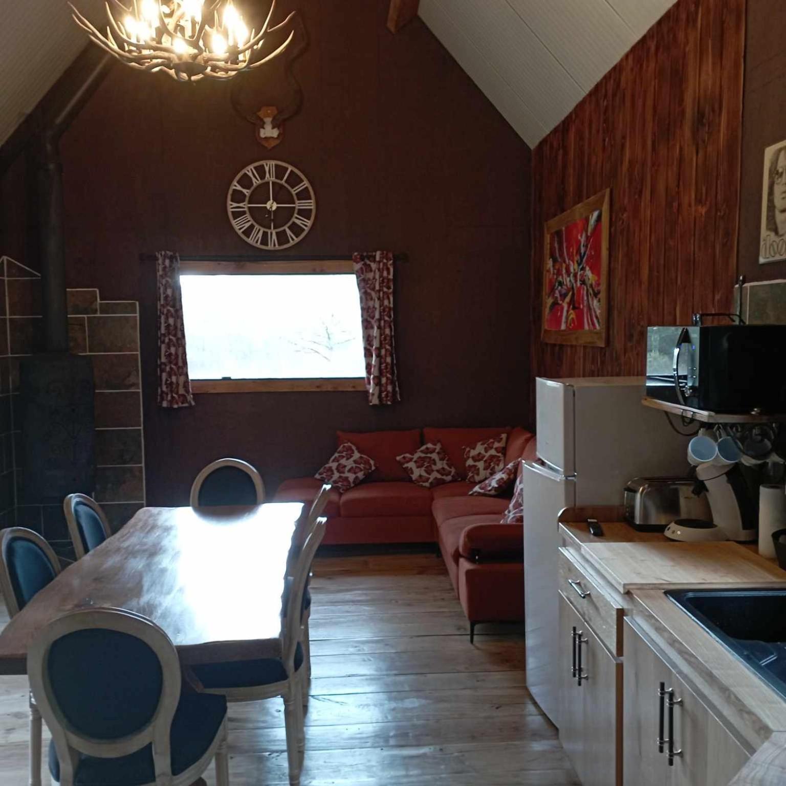 A La Cabane Des Bois Dessus Tiny Gite Alligny-en-Morvan ภายนอก รูปภาพ